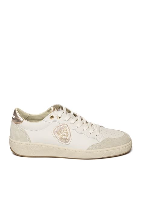 sneaker olympia bianco/nude BLAUER | OLYMPIA11LEATHER/SUEDE-WHI/NUD