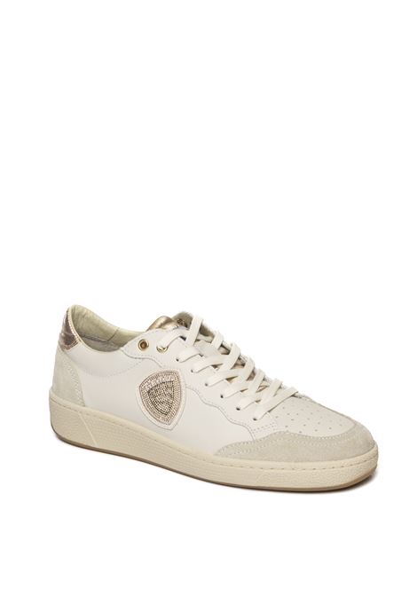 sneaker olympia bianco/nude BLAUER | OLYMPIA11LEATHER/SUEDE-WHI/NUD