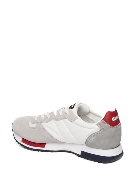 Sneaker queens bianco/rosso/blu BLAUER | QUEENS01SUEDE/MESH-WRN