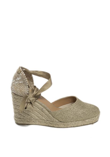 Espadrillas carina laminato oro CASTANER | CARINA 21767LAM-3004