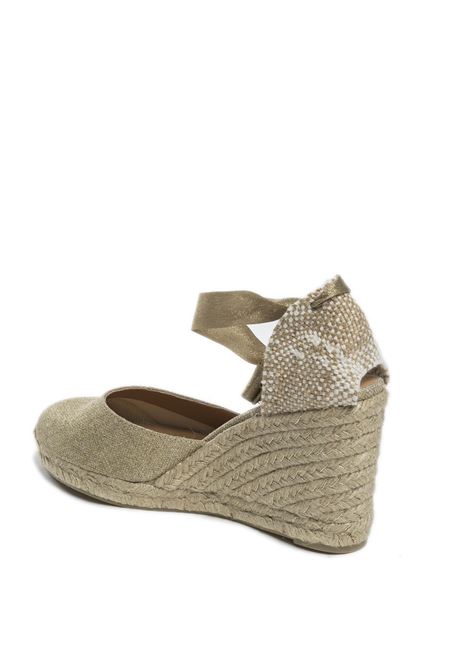 Espadrillas carina laminato oro CASTANER | CARINA 21767LAM-3004