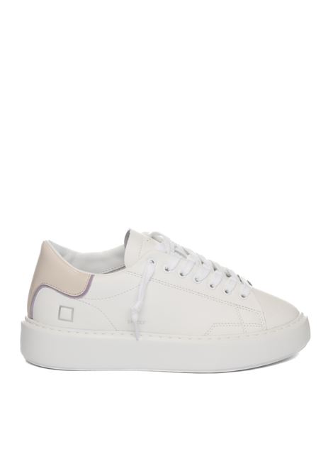 White/rose sfera sneaker D.A.T.E. | SFERACALF-WHI/ROSE