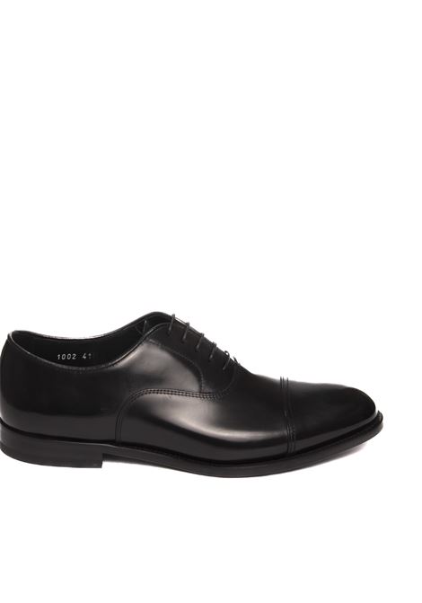 black leather oxford DOUCAL'S | 1002SPAZZ-NERO