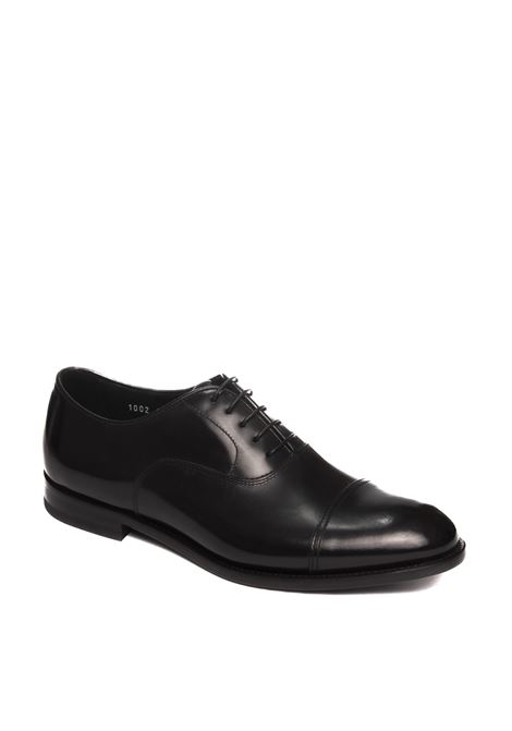 black leather oxford DOUCAL'S | 1002SPAZZ-NERO