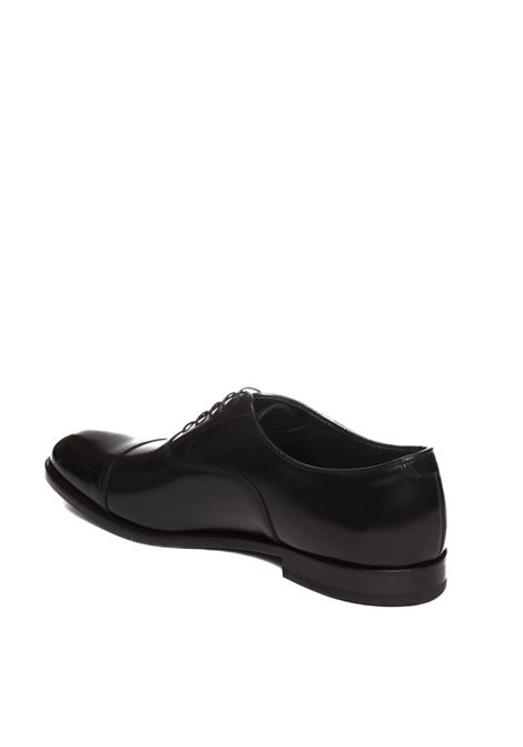 black leather oxford DOUCAL'S | 1002SPAZZ-NERO