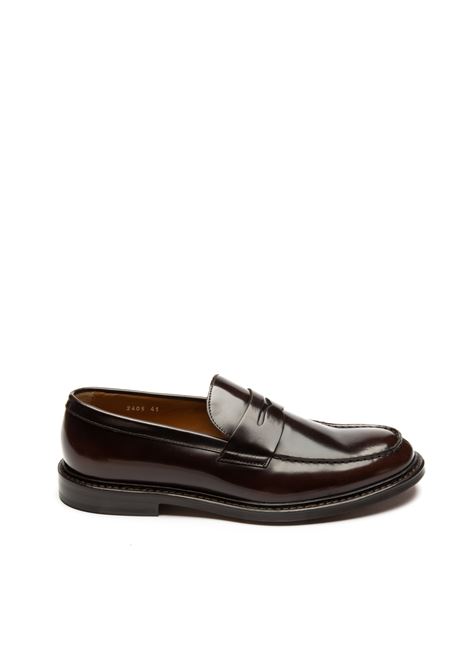 brown leather loafer DOUCAL'S | 2405HORSE-MARRONE