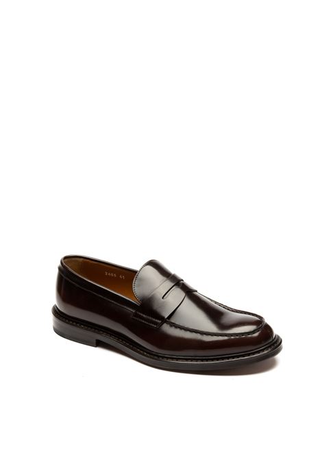 brown leather loafer DOUCAL'S | 2405HORSE-MARRONE