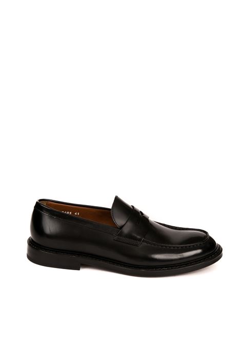 black leather loafer DOUCAL'S | 2405HORSE-NERO