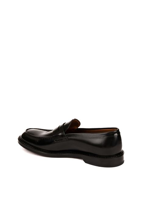 black leather loafer DOUCAL'S | 2405HORSE-NERO