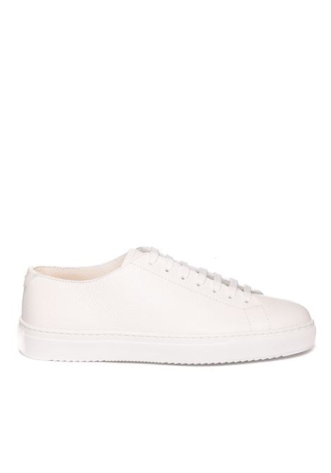 white leather sneaker DOUCAL'S | 3285TUMBLET-BIANCO