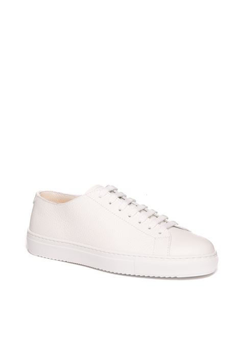 white leather sneaker DOUCAL'S | 3285TUMBLET-BIANCO