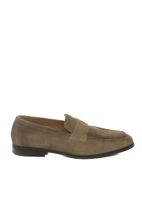 Camel suede loafer DOUCAL'S | 3382JUKE-CAMEL