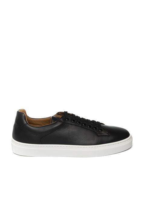 Black leather sneaker FRAU | 29P1MAXI-NERO