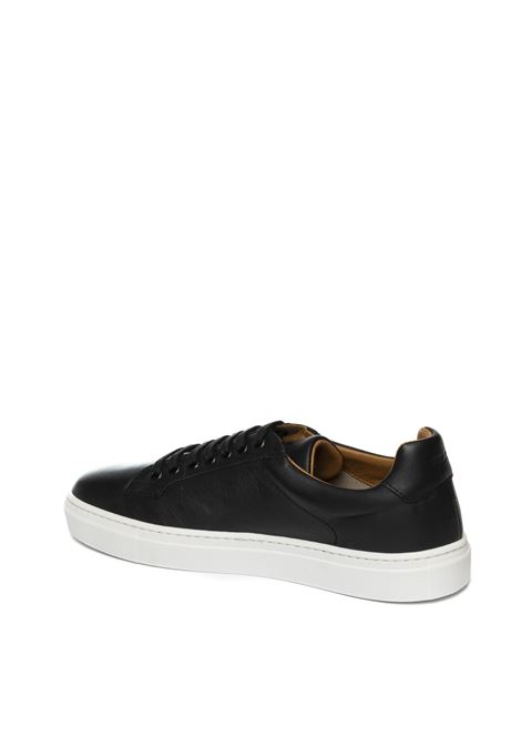 Black leather sneaker FRAU | 29P1MAXI-NERO