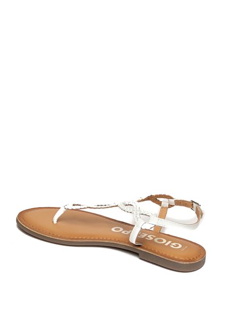 White merignas thong sandal GIOSEPPO | 69111MERIGNAS-BIANCO