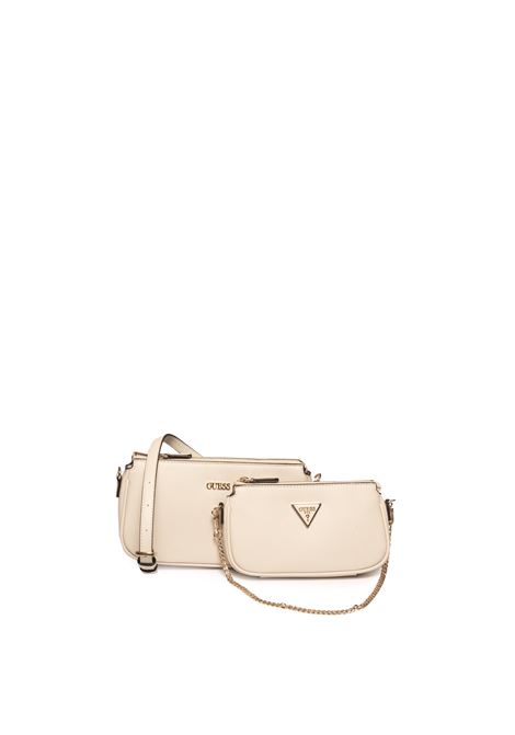 bone noelle shoulder bag GUESS | HWZG7879710NOELLE-BONE