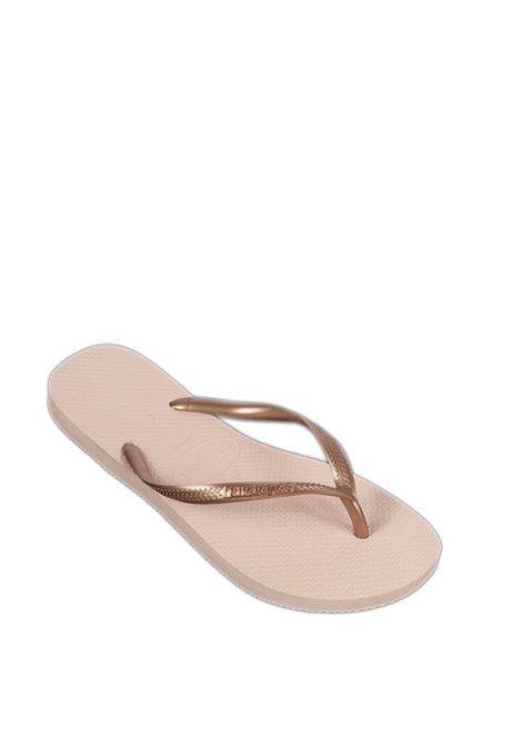 rose gold slim sandals HAVAIANAS | 4000030SLIM-0076