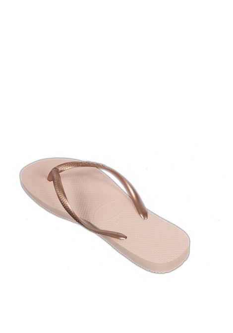 rose gold slim sandals HAVAIANAS | 4000030SLIM-0076