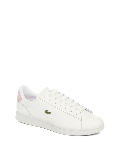 White/rose carnaby sneaker LACOSTE | I02916CARNABY-1Y9