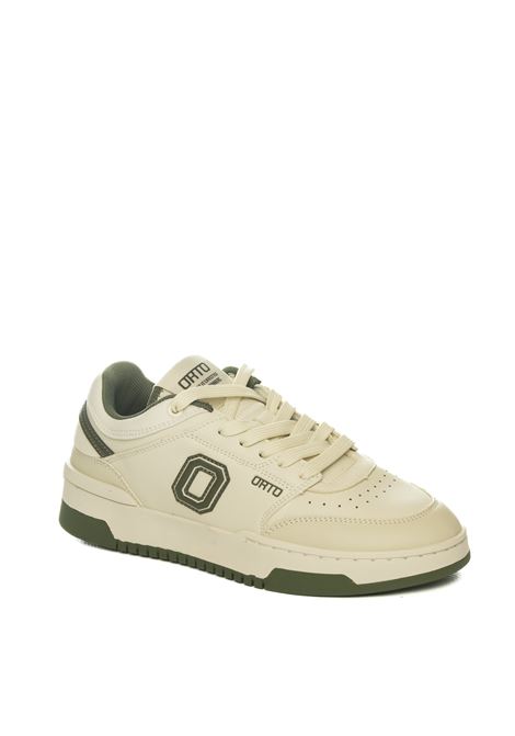 White/green eclipse sneaker ORTO | ECLIPSEPELLE-WHI/GREEN