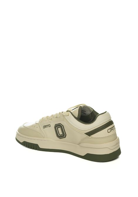 White/green eclipse sneaker ORTO | ECLIPSEPELLE-WHI/GREEN