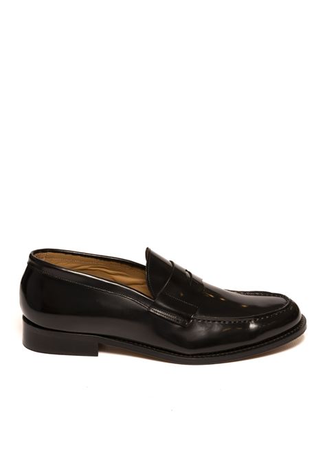 black brushed leather loafer PICCADILLY | 08SPAZZ-NERO