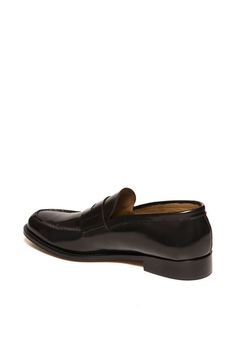 black brushed leather loafer PICCADILLY | 08SPAZZ-NERO