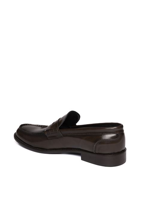 dark brown leather loafer PICCADILLY | 100ABRAS-T.MORO