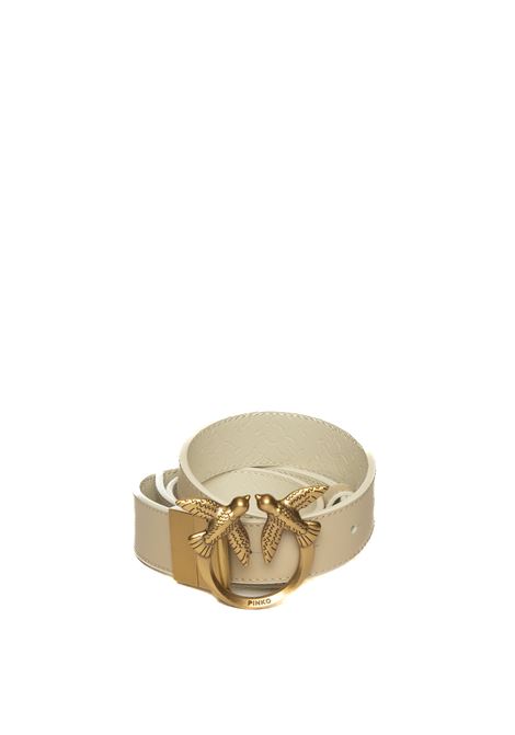 beige love birds h3 belt PINKO | 100125-A1Z6LOVEBERRYH3-CCOQ