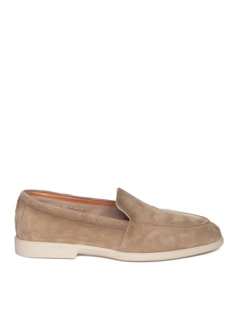 mocassino camoscio beige SANTONI | 18829SUEDE-M13