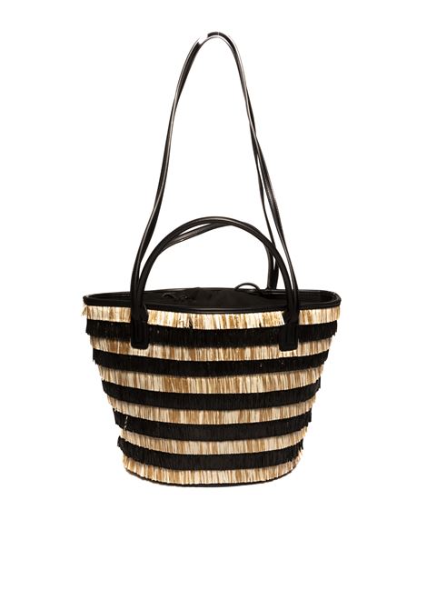 Black tropea shopping bag TOSCABLU | 20B21TROPEA-C99